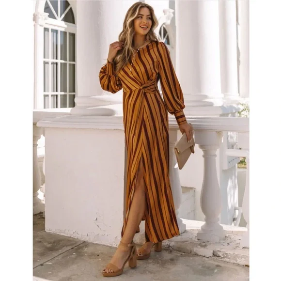 Jiya Satin Maxi Dress from Vici - Picture 3 of 4